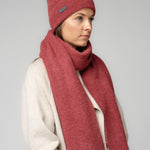 Natural Baby Alpaca and Merino Wool Light Fisherman's Rib Scarf