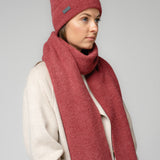 Natural Baby Alpaca and Merino Wool Light Fisherman's Rib Scarf