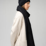 Natural Baby Alpaca and Merino Wool Light Fisherman's Rib Scarf