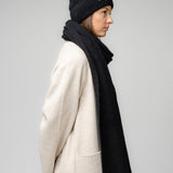 Natural Baby Alpaca and Merino Wool Light Fisherman's Rib Scarf