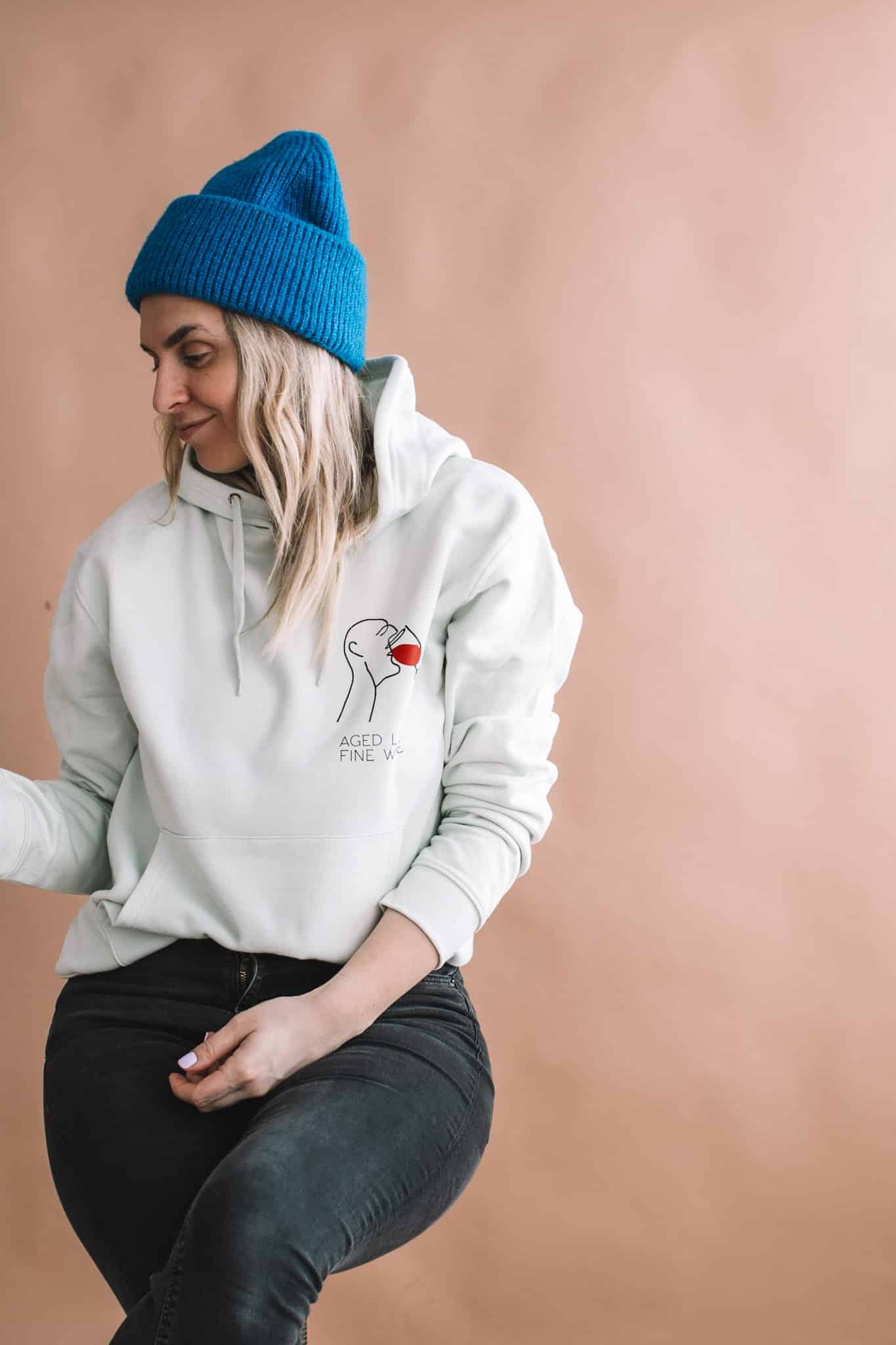 Oversized Hoodie Aged Like Fine Wine Unisex - Snøluv