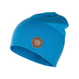 Bright blue kids merino wool beanie by Lenne