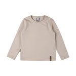 Beige kids merino wool top by Lenne