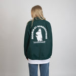 Green Moomin coach jacket with Moomintroll print by Nordicbuddies, view 3