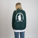 Green Moomin coach jacket with Moomintroll print by Nordicbuddies, view 3
