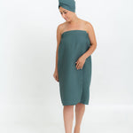 Cotton Waffle Sauna Wrap With Velcro