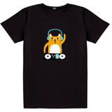 Men Cotton T-Shirt -  DJ Cat - Snøluv