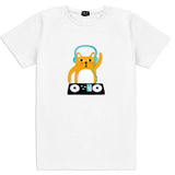 Men Cotton T-Shirt -  DJ Cat - Snøluv