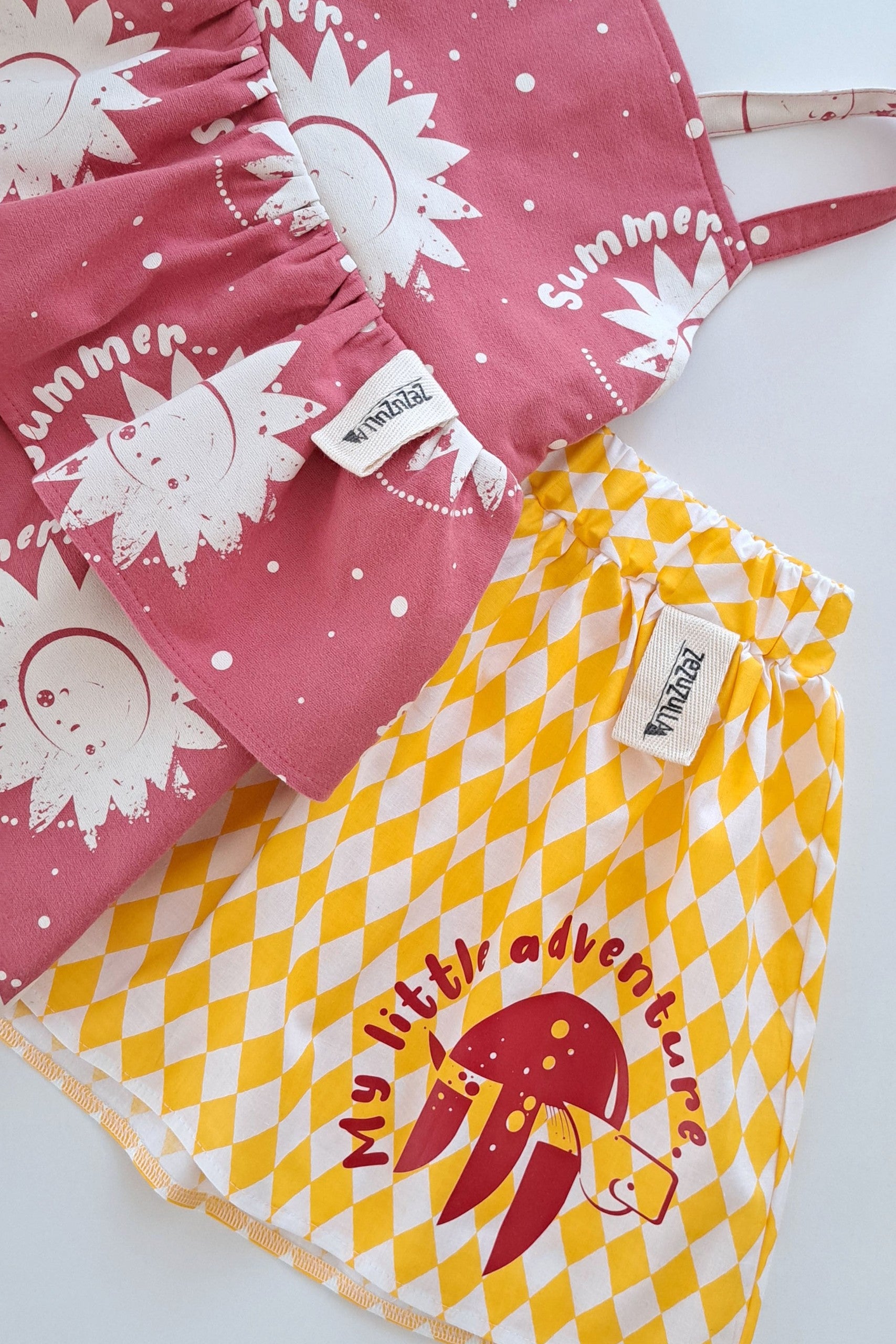 Kids Summer Dress Sunshine, Sun Print, children's dress