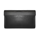 Leather Clutch Bag Wood and Leather Handmade - Snøluv