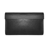 Leather Clutch Bag Wood and Leather Handmade - Snøluv