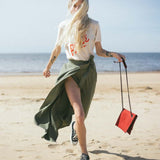 Chain Shoulder Bag - Red