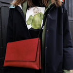 Chain Shoulder Bag - Red