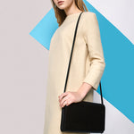 Leather Clutch Bag Wood and Leather Handmade - Snøluv