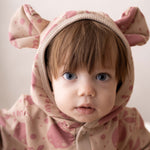 Eared Jumpsuit for Babies and Kids - Beige Lemons