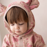 Eared Jumpsuit for Babies and Kids - Beige Lemons