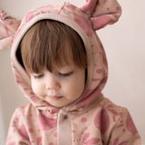 Eared Jumpsuit for Babies and Kids - Beige Lemons