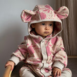 Eared Jumpsuit for Babies and Kids - Beige Lemons