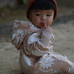 Eared Jumpsuit for Babies and Kids - Beige Suns