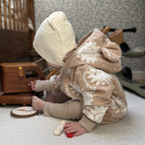 Eared Jumpsuit for Babies and Kids - Beige Suns