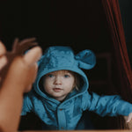 Eared Jumpsuit for Babies and Kids - Blue Suns