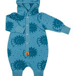 Eared Jumpsuit for Babies and Kids - Blue Suns