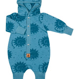 Eared Jumpsuit for Babies and Kids - Blue Suns