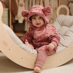 Eared Jumpsuit for Babies and Kids - Pink Lemons