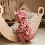 Eared Jumpsuit for Babies and Kids - Pink Lemons