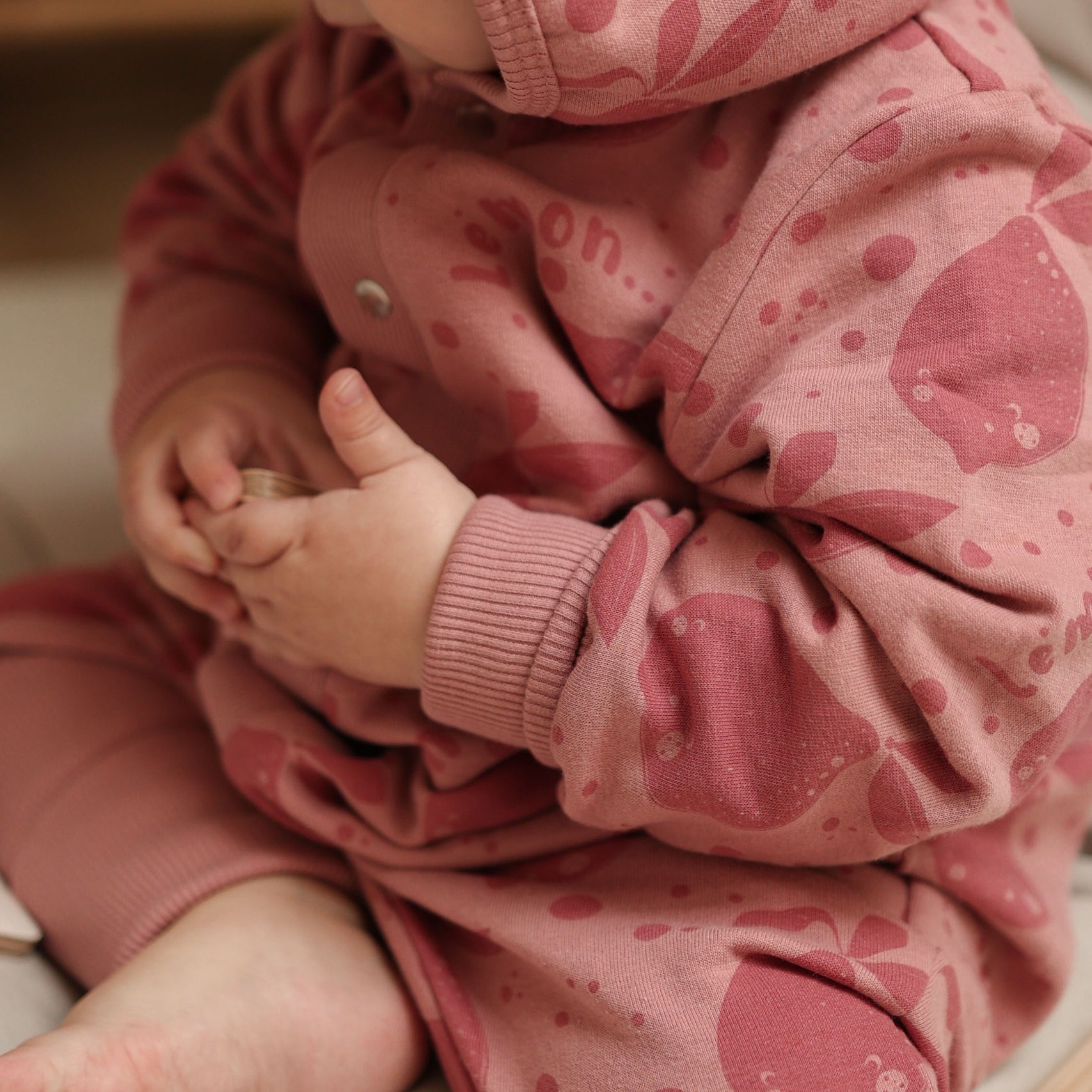 Eared Jumpsuit for Babies and Kids - Pink Lemons