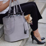 Elva Dog Carrier & Personal Bag - Light Grey 