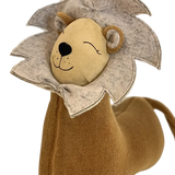 Soft Toy Pillow - Lion, Handmade Llama Wool Comfort