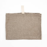 Big Linen Towel - Beige Fishbone