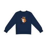 HILP Scootering Fox men's sweatshirt in navy