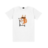 HILP Scootering Fox men's t-shirt in white