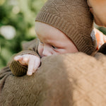 Merino Wool Baby Set HOPE Blanket and Bonnet - Snøluv