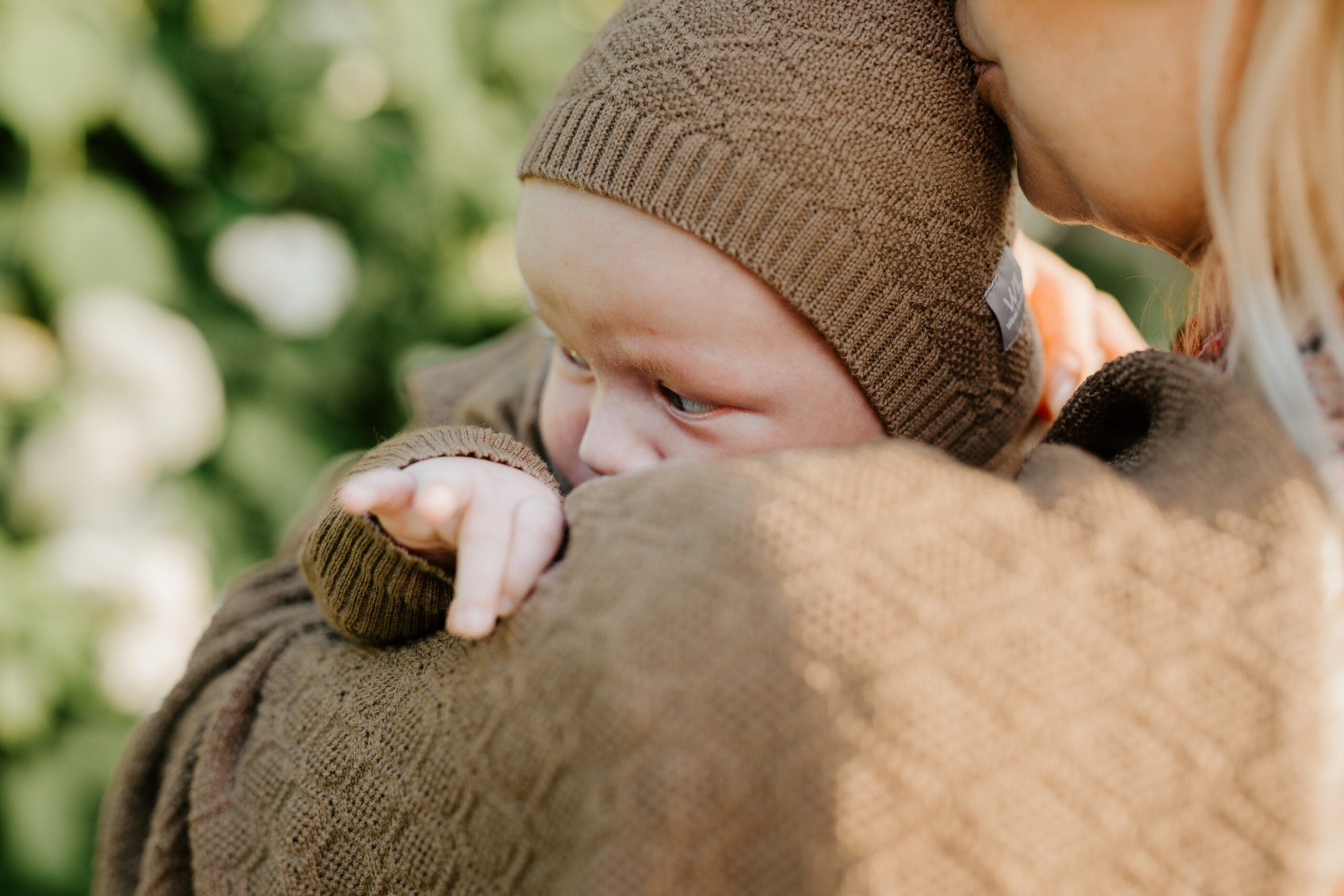 Merino Wool Baby Set HOPE Blanket and Bonnet - Snøluv
