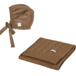 Merino Wool Baby Set HOPE Blanket and Bonnet - Snøluv