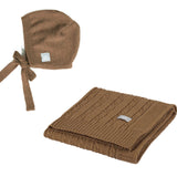 Merino Wool Baby Set HOPE Blanket and Bonnet - Snøluv