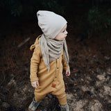 Eared Jumpsuit for Babies and Kids - Mustard
