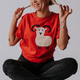 Women Cotton T-Shirt - Aries - Snøluv
