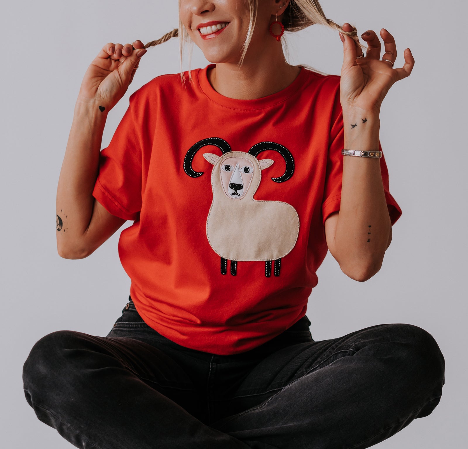 Women Cotton T-Shirt - Aries - Snøluv