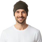 Olive merino wool beanie by Lenne