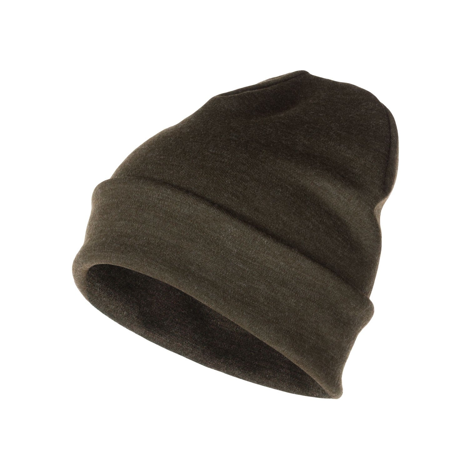Olive merino wool beanie by Lenne, view 2