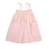 Kids Muslin Dress Milka, Peach, children's dress