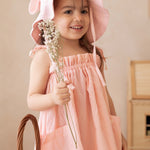 Kids Muslin Dress Milka, Peach