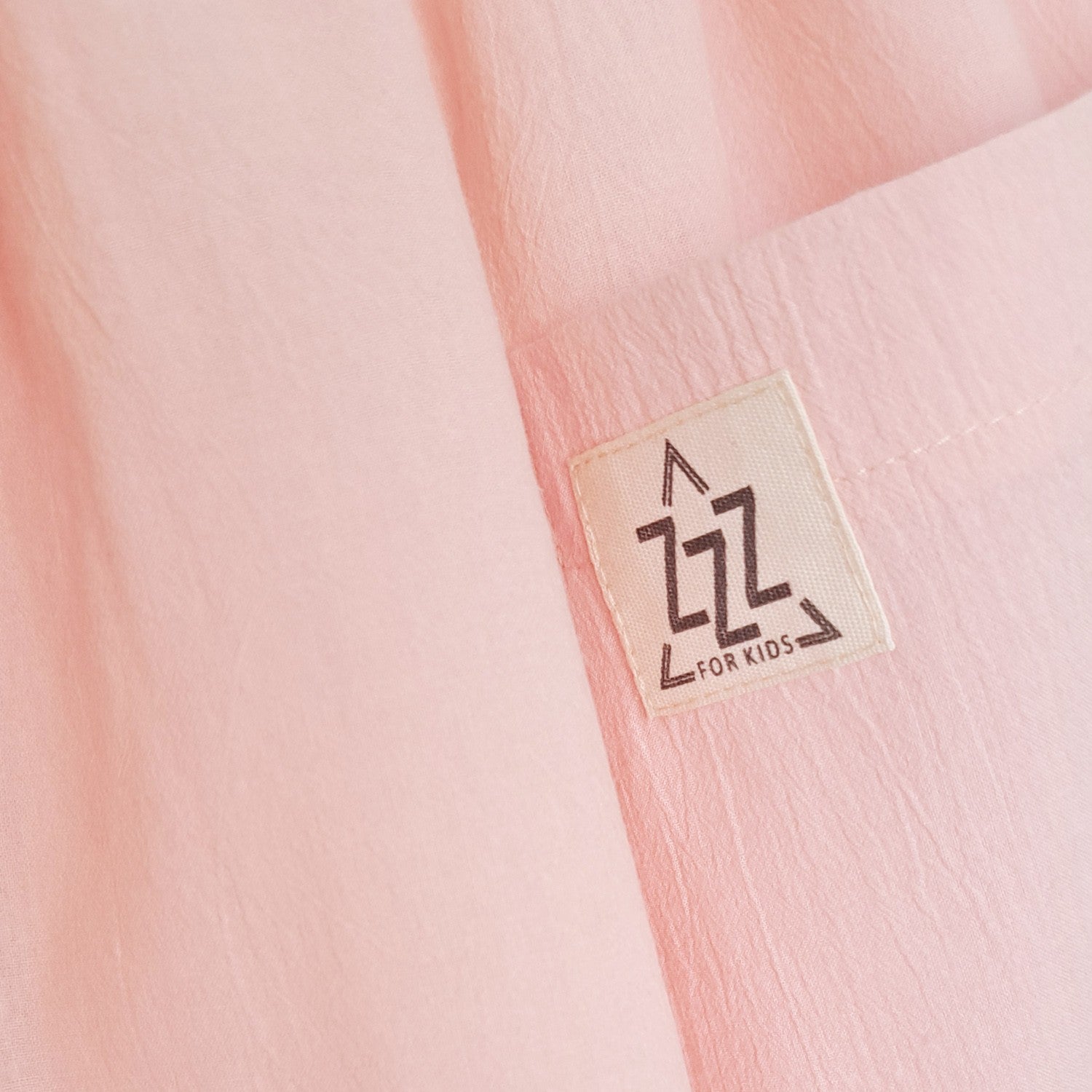 Kids Muslin Dress Milka, Peach, Zezuzulla