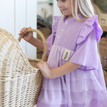 Kids Muslin Dress Sisi, Lilac