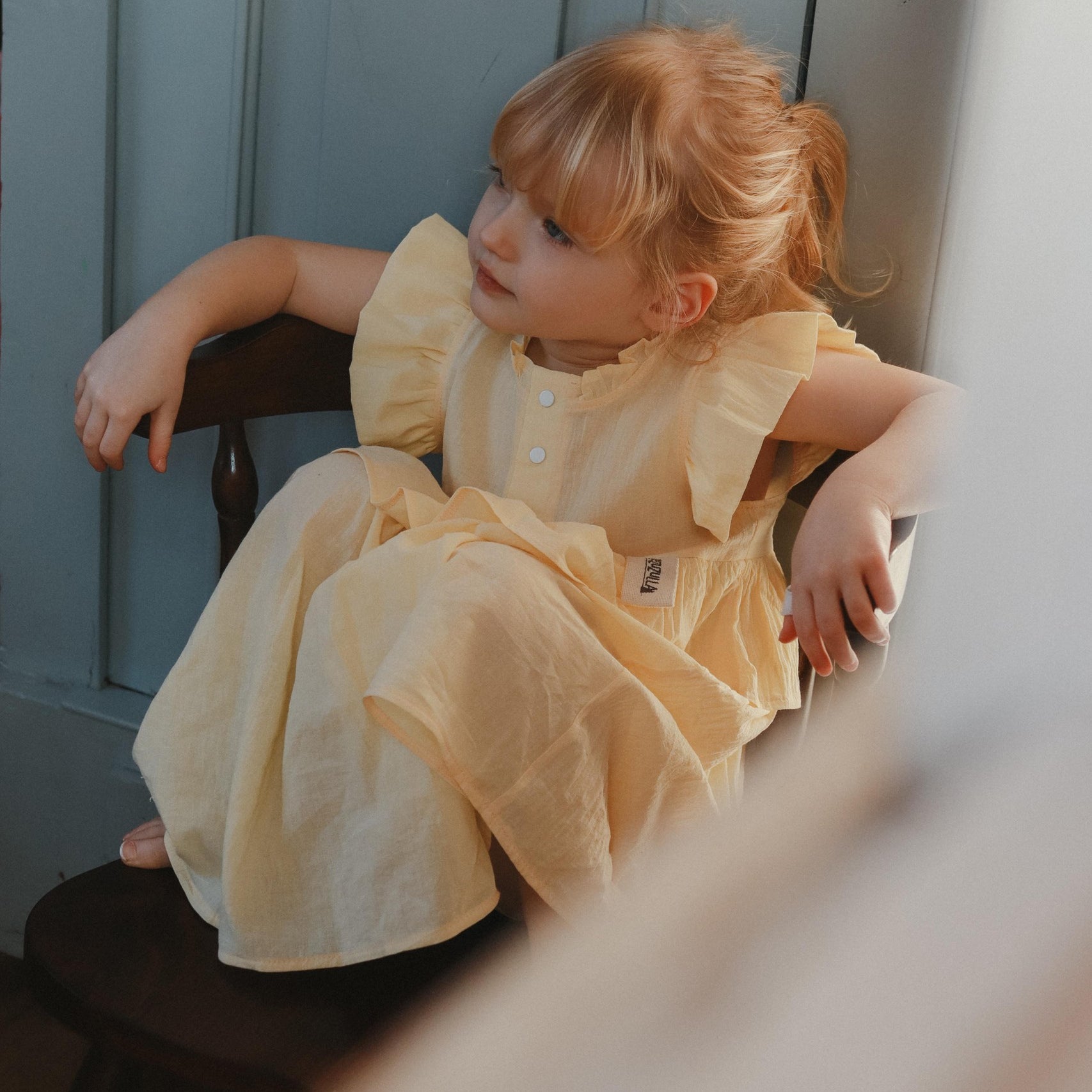 Kids Dress Sisi – Yellow