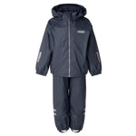 Navy kids fleece lined rain set by Lenne